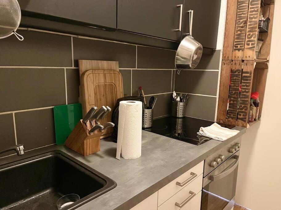 - Chilliges Zimmer In Dusseldorf Mit Balkon & Kuche; Big Tv And Bed - Exteriör bild